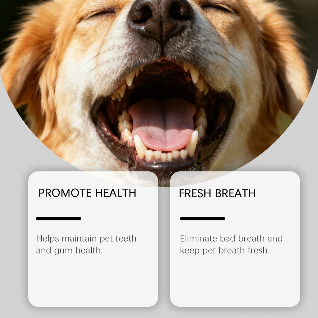 No Brushing Pet Oral Care Spray for Dog Breath Freshener Reduce Plaque Prevent Calculus Tartar Removal Pet Oral Health Care Oasis Select