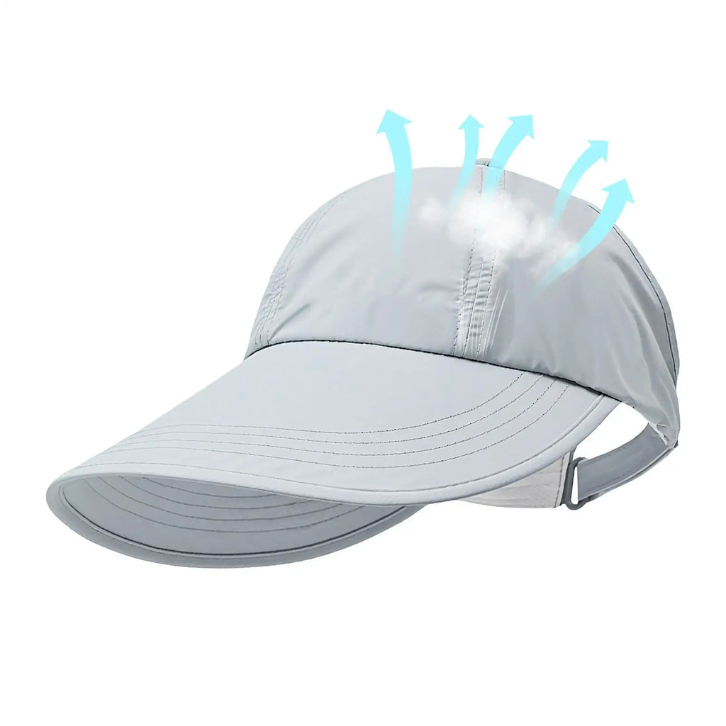 Breathable Sunhat with Wide Brim UV Protection Summer Outdoor Beach Fisherman Hat Sunscreen Protection Cap Adjustable Sun Hat Oasis Select