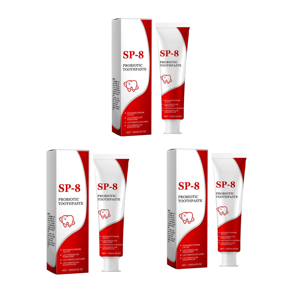 Probiotic Whitening Toothpaste – Deep Clean, Gum Care & Fresh Breath Probiotic Toothpaste Oasis Select 3pcs X 120g