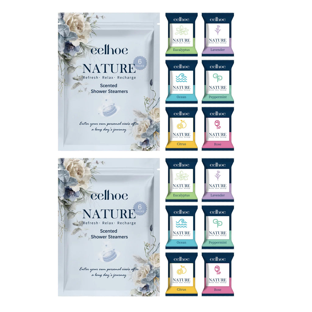 Aromatherapy Shower Steamers Natural Essential Oil Spa Experience Deep Cleansing Moisturizing Body Care Home Relaxation Gift Set Oasis Select 2bag