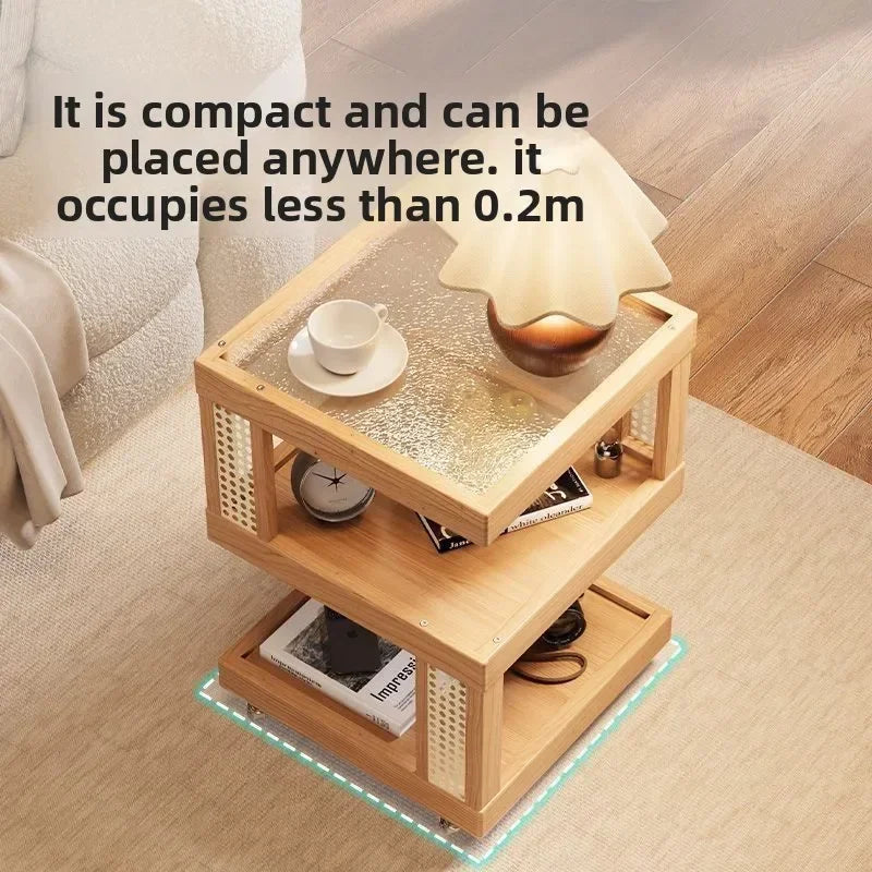 Multi-functional Household removable sofa side coffee table cabinet bedroom small side storage cabinet Oasis Select