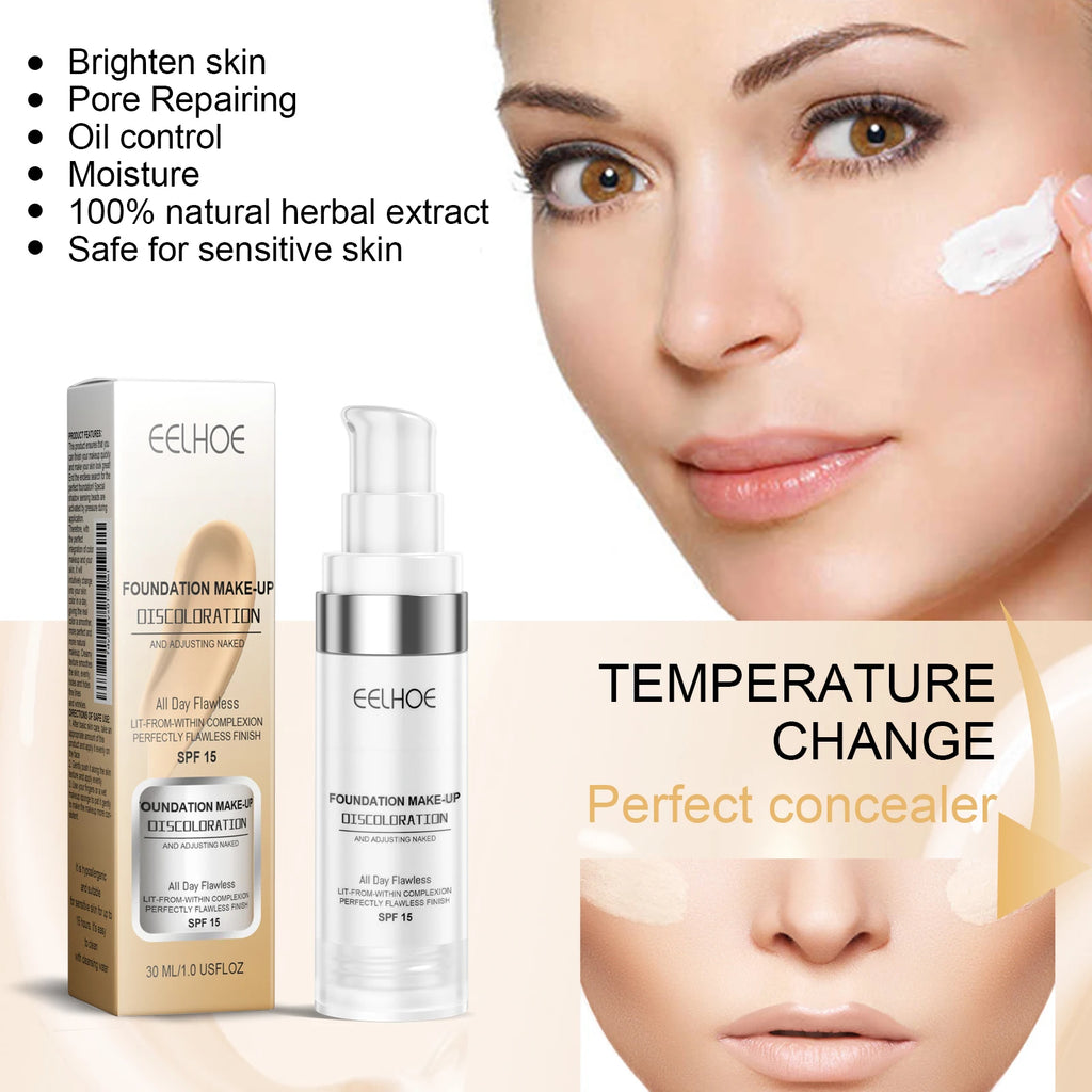 Eelhoe Color-Changing Concealer Foundation – Full Coverage