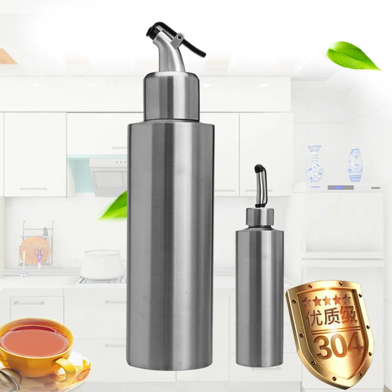 Stainless Steel Oil & Seasoning Bottle | 250/350/550ml Leakproof