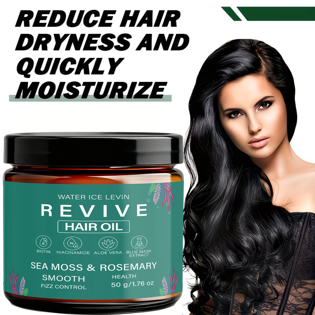 Sea Moss & Rosemary Hair Oil – Biotin, Keratin & Caffeine Hair Treatment Oil Oasis Select