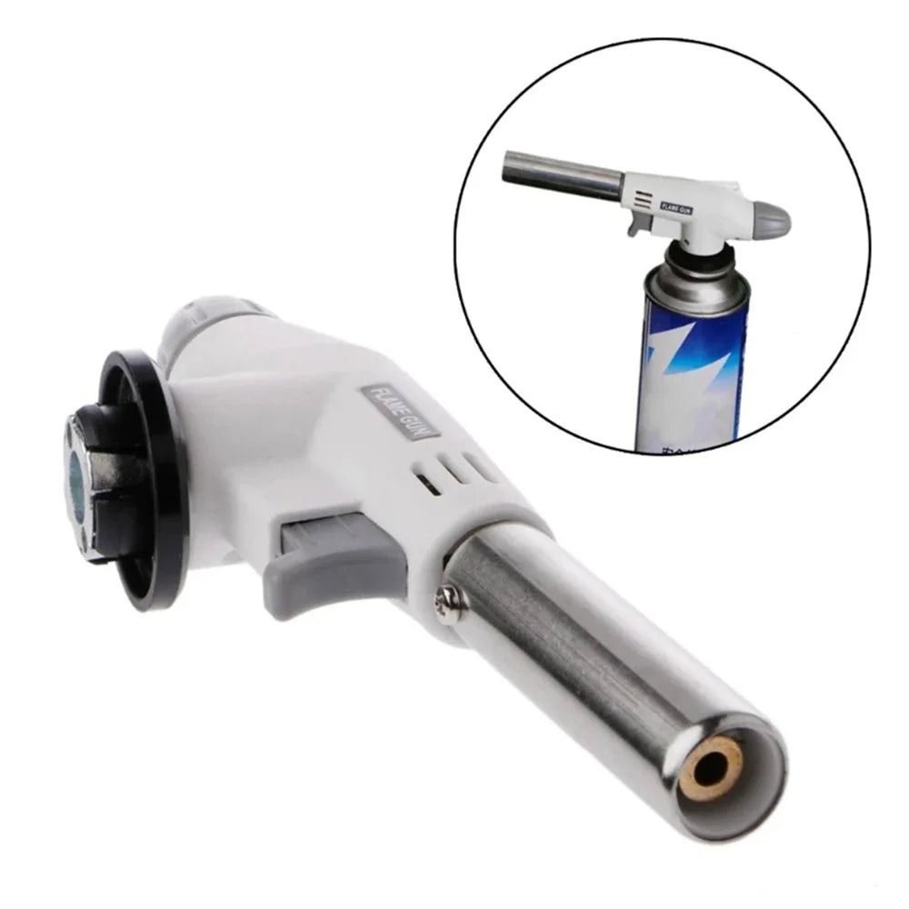 Torch Cooking AutoIgnition Butane Gas Welding-Burner Welding Gas Burner Flame Gas Torch Flame Gun Blow for BBQ Camping Cooking Oasis Select
