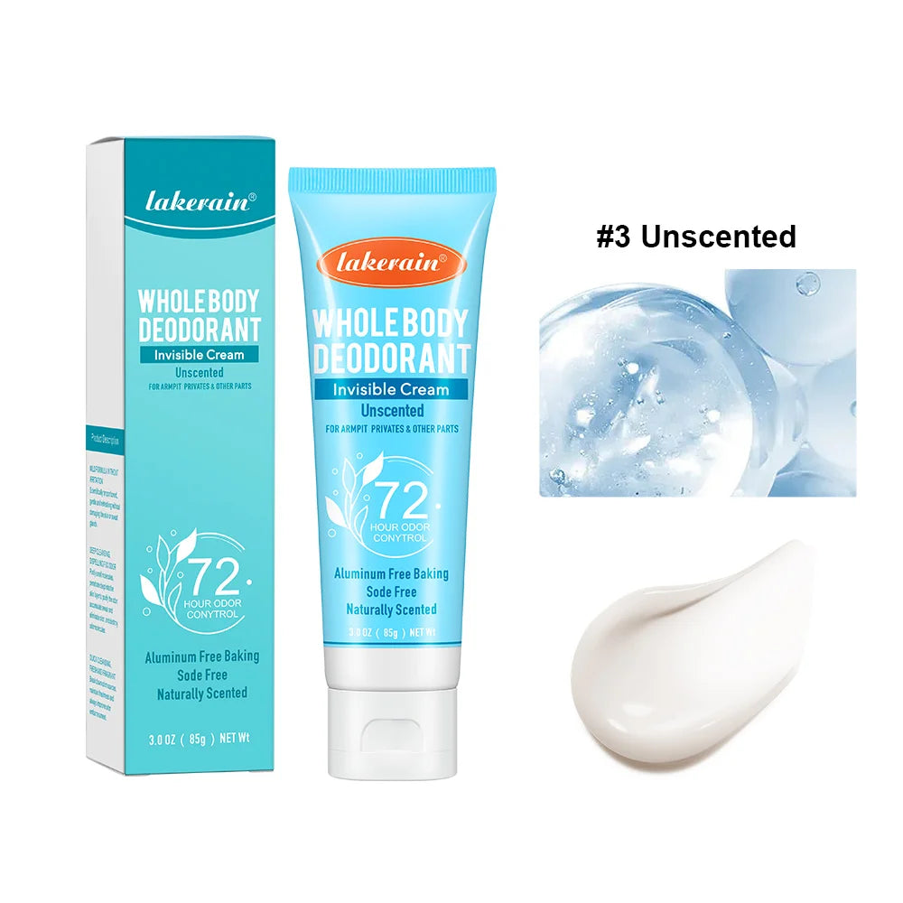 Whole Body Deodorant Deeply Improve Odor Refreshing Non-sticky Mild Formula Multiple Fragrances Creamy Texture Pre-Deodorant Oasis Select orange Unscented