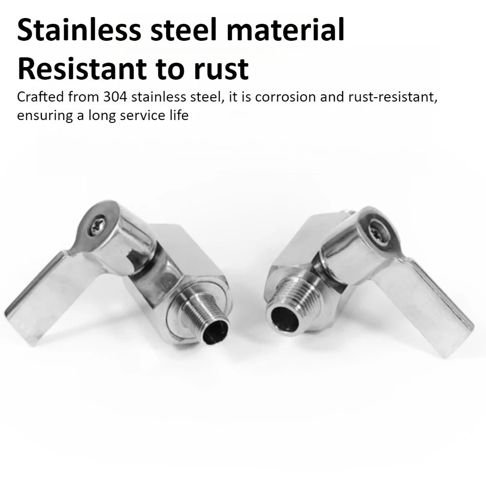 304 Stainless Steel Mini Ball Valve 1 2 3 4 6 Points PN63 Internal Thread External Thread for Water Oil Acid Two-way Ball Valve Oasis Select