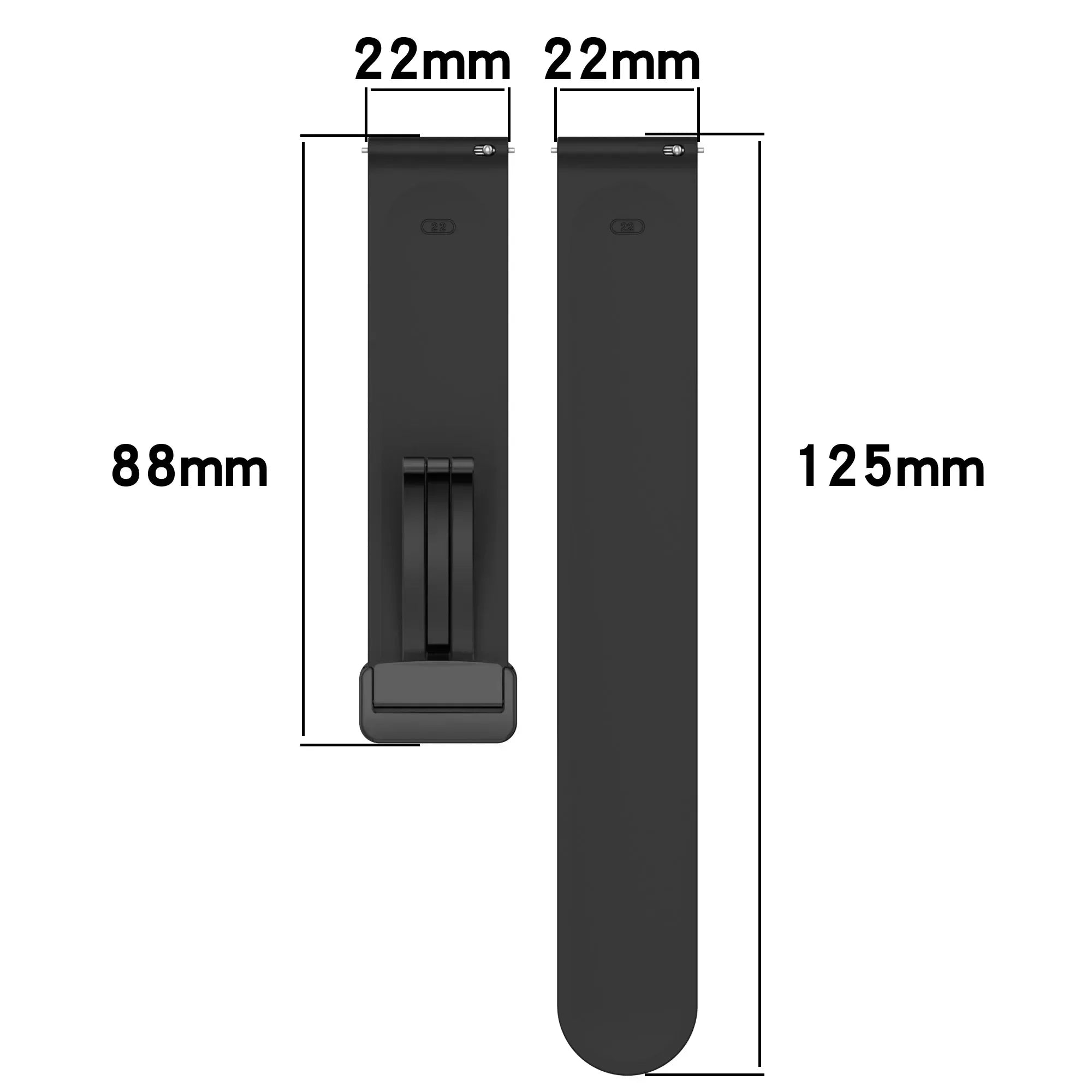 Silicone Watch Band 20mm/22mm – Xiaomi Samsung Huawei Strap Silicone Watch Band Oasis Select