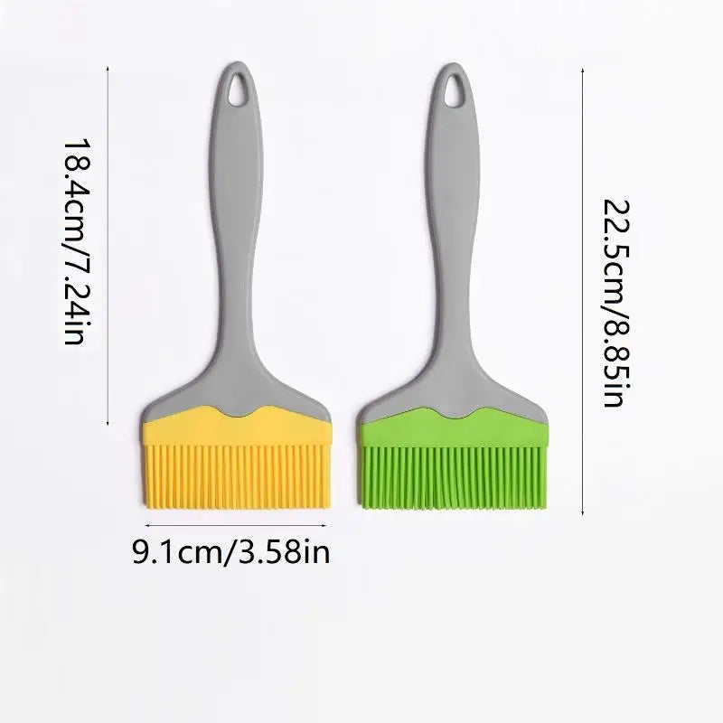 1pcs Split Silicone Oil Brush Large Size Outdoor BBQ Brush Household Sauce Brush 9CM Wide Baking Brush Oasis Select