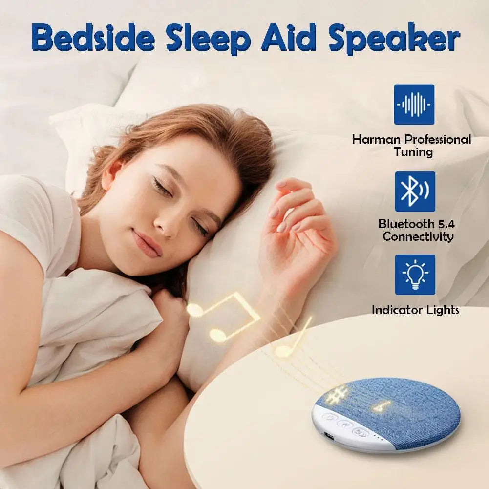 Bluetooth Pillow Speaker – White Noise, Sleep Timer, 9D Stereo Wireless Pillow Speaker Oasis Select
