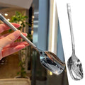304 Stainless Steel Korean Soup Spoons – Squared Head Set of 5