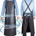 Beef Tendon Oil-proof Waterproof Heavy-duty Butcher Apron Kitchen Apron Vest Labor Insurance Aquatic Work Clothes Unisex Oasis Select Black