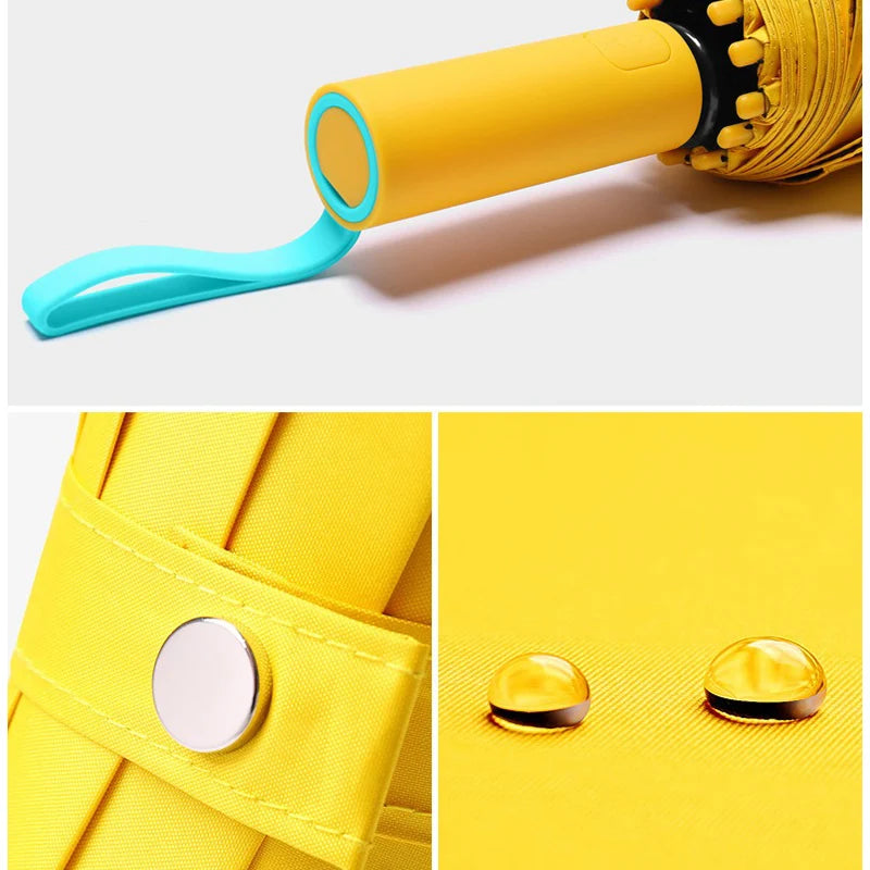 Fully automatic folding umbrella is sturdy and durable suitable for both sunny and rainy days is suitable for both men and women Oasis Select