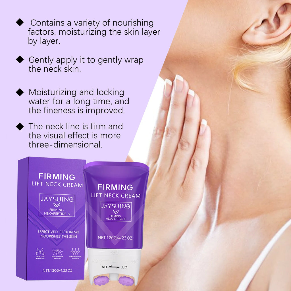 Neck Roller Cream Anti Wrinkle Tightening Eliminate Neck Lines Double Chin Moisturizing Firming Lifting Neck Revitalizing Cream Oasis Select