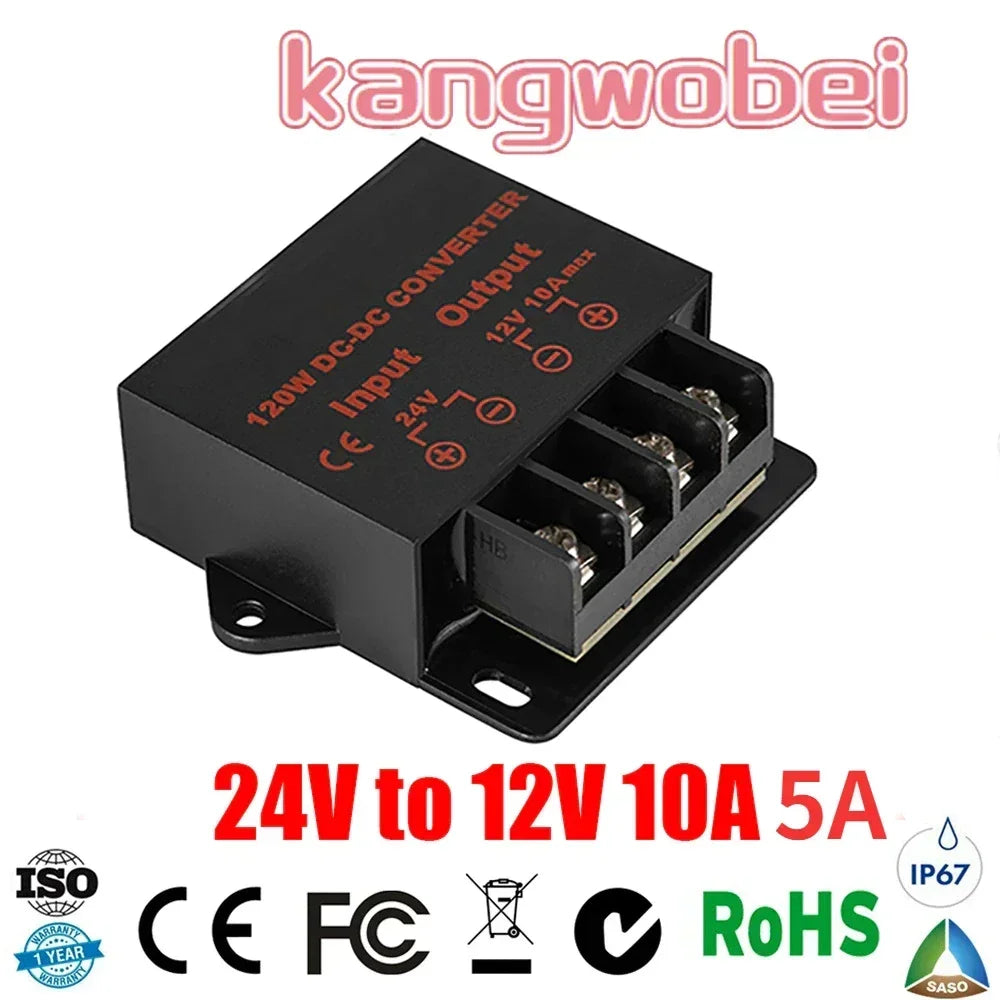 24V to 12V 10A DC DC Converter Regulator Car Step Down Reducer dc dc step-down module 12 volt stabilizer voltage regulator Oasis Select