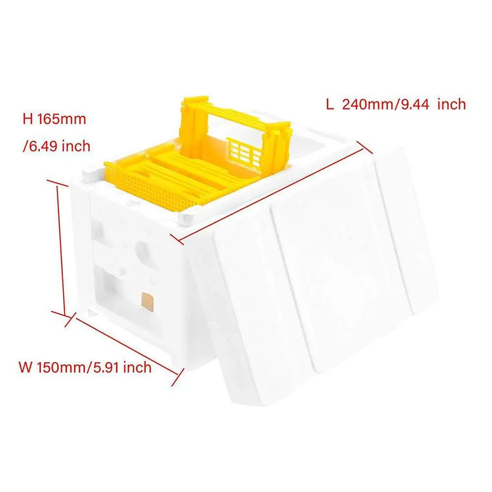 Multi-Function Beehive Beekeeping King Box Foam Home Bee Hive Pollination Boxes Harvest Bee Hive Beekeeper Mating Supplies Oasis Select