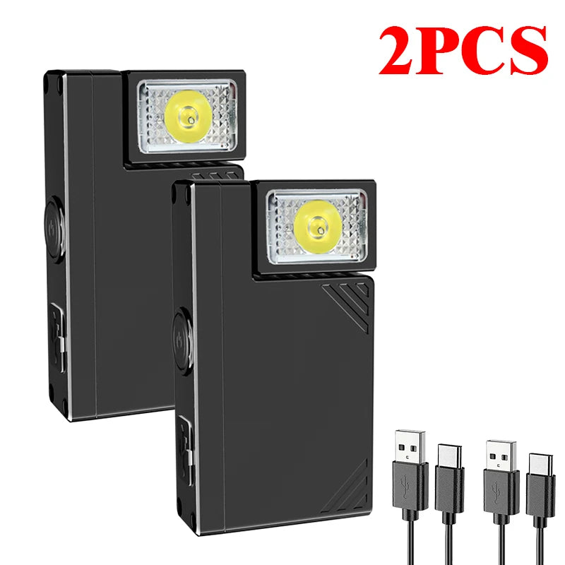Mini COB LED Keychain Flashlight | USB-C Rechargeable 600 Lm
