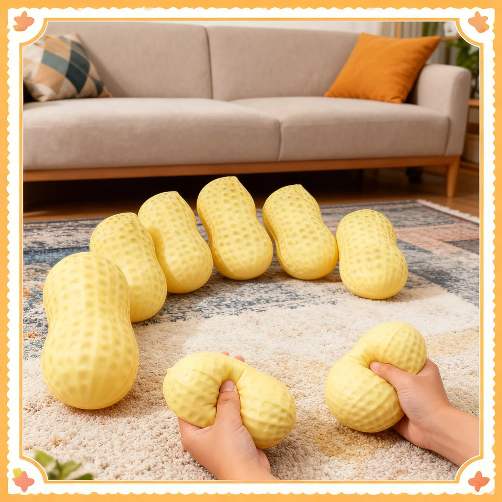 Peanut Stress Relief Squeeze Toy – ADHD & Autism Sensory Tool