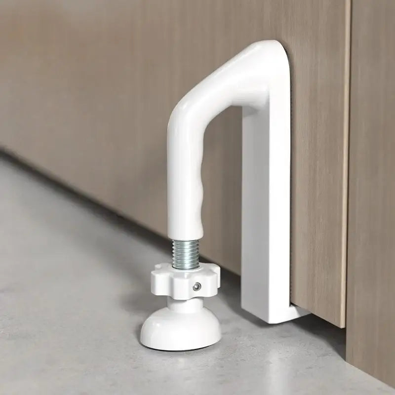 1Pcs Adjustable Door Stopper Portable Travel Security Lock Hotel Home Anti Theft Safety Tool for Women Oasis Select White