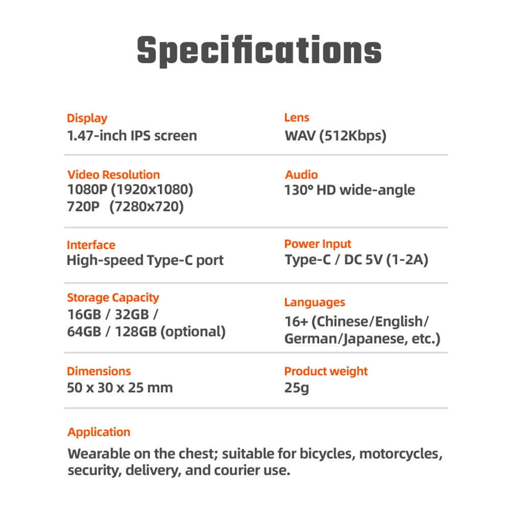 Centechia Thumb Mini Action Camera 1080P HD Sports DV