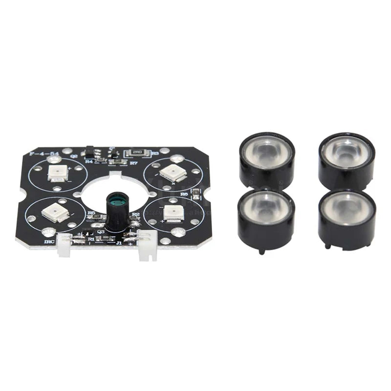 4-LED 850nm IR Illuminator Board – 90° CCTV Night Vision