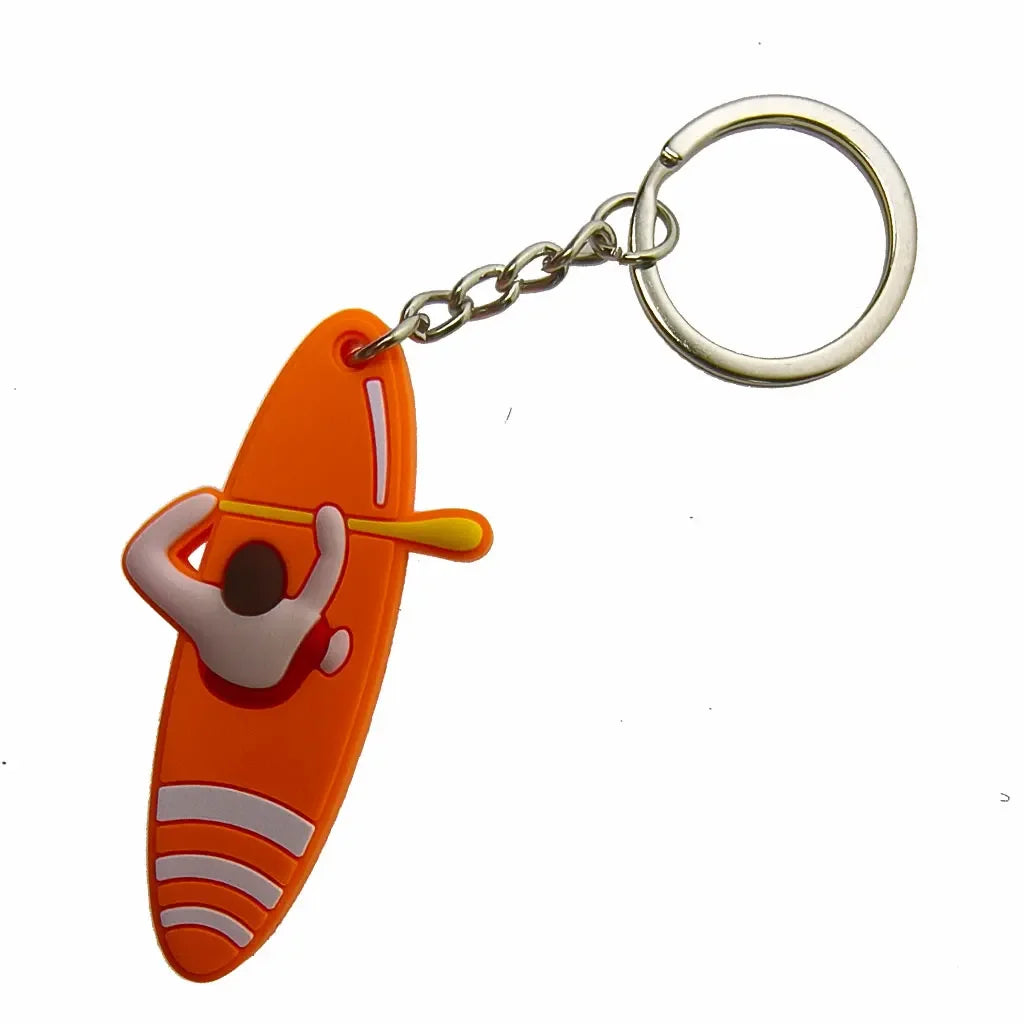 Surfboard Keychains PVC Backpack Keychain Purse Luggage Lover Keyring Birthday Gift Bag Innovative Party Favors Key Holder Oasis Select