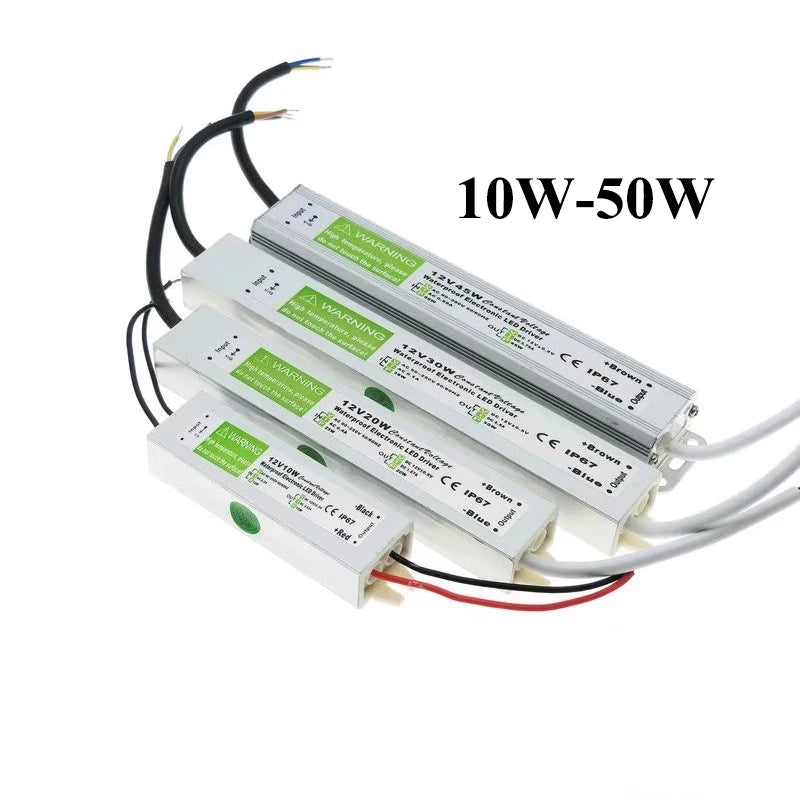 12V 24V Waterproof Power Supply AC 220V TO DC 12V 24V Outdoor Power Supply 200W 400W IP67 Waterproof Power Supply For LED Strip Oasis Select