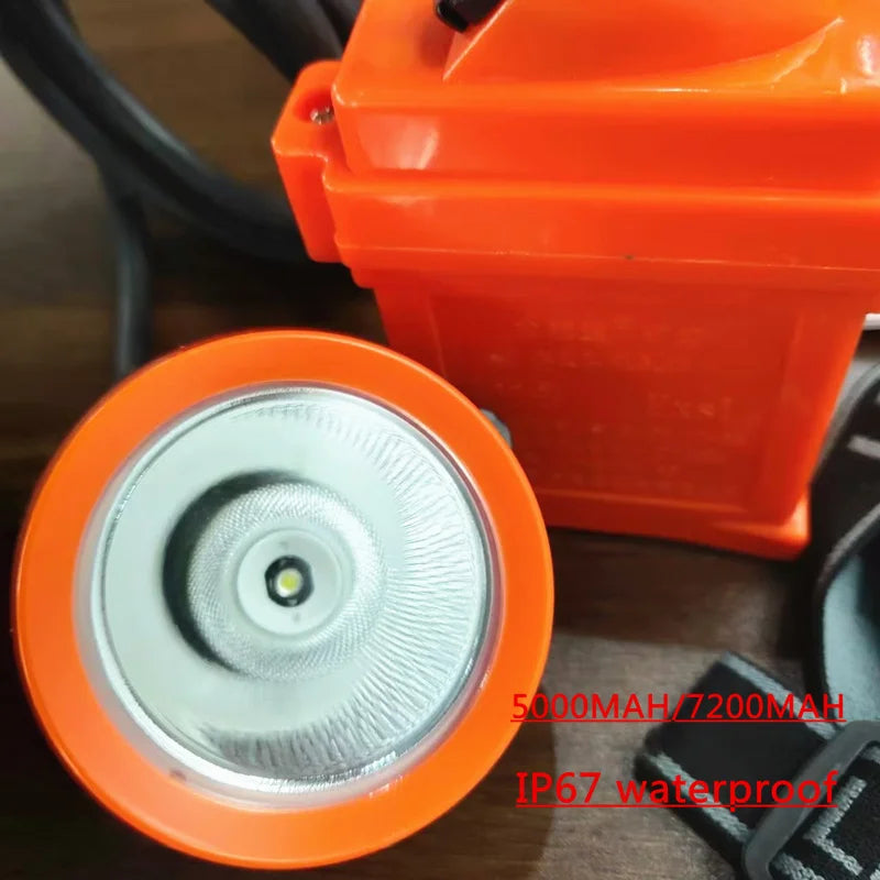 Ip67 Waterproof Lamp Outdoor Cave Hiking Adventure Lamp Explosion-Proof Mining Light Built-In Large Capacity Lithium Battery Oasis Select 7200mAh 50W