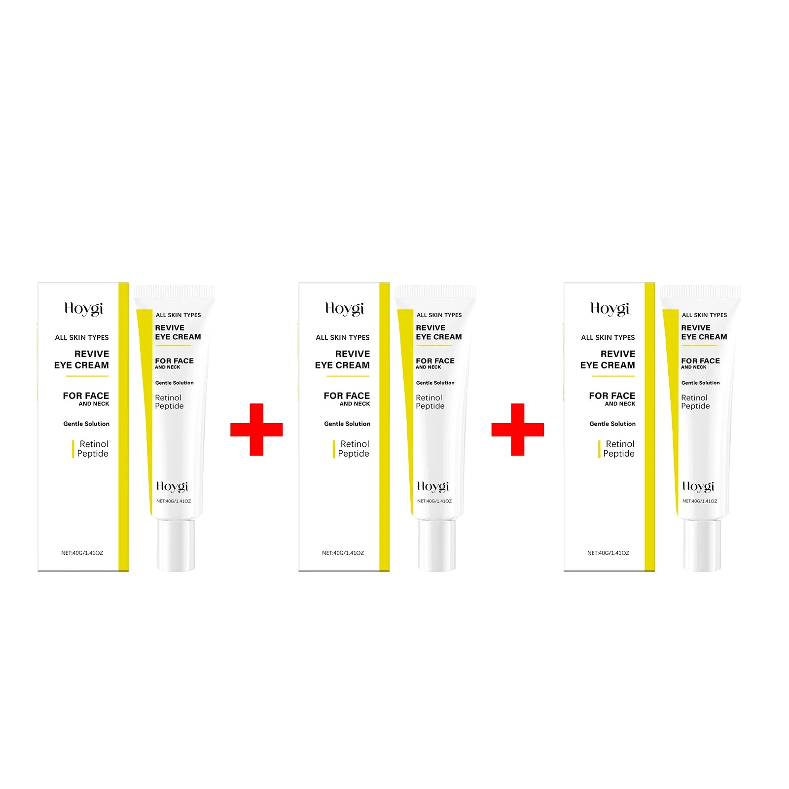 Multi-use Retinol Peptide Cream for Eye Face Neck Reduces Fine Lines Firming Lifting Restores Elasticity for Daily Skin Care Oasis Select 3pcs