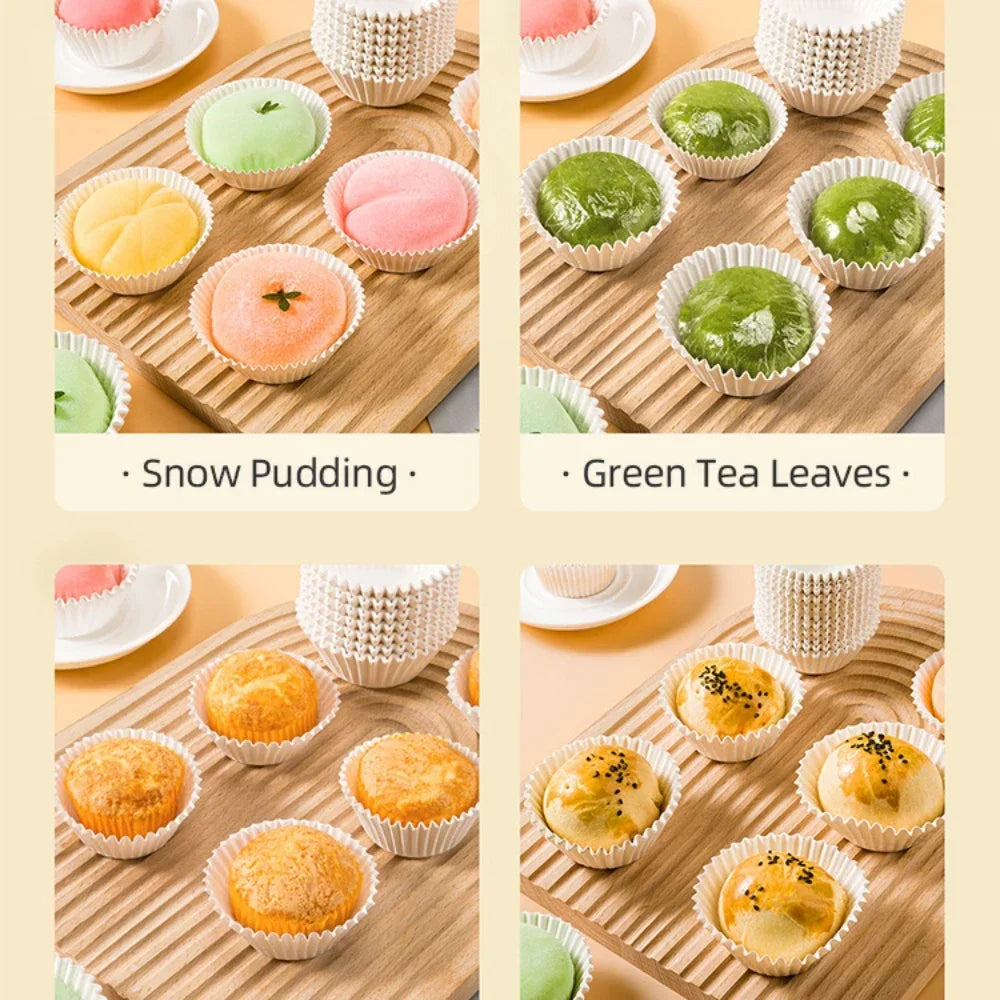 Food Grade 1000Pcs Baking Cups Cupcake Muffin Liners Paper Cup Baking Molds Greaseproof Wrappers Cupcakes Cake Tools Oasis Select