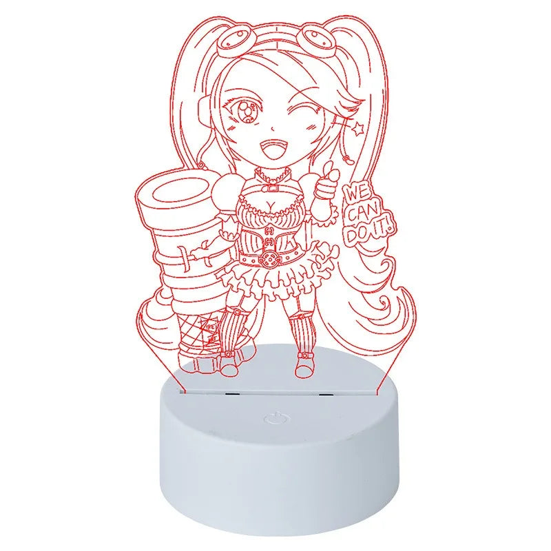 3D Acrylic LED Night Light Desktop Lamp | USB & Battery Powered