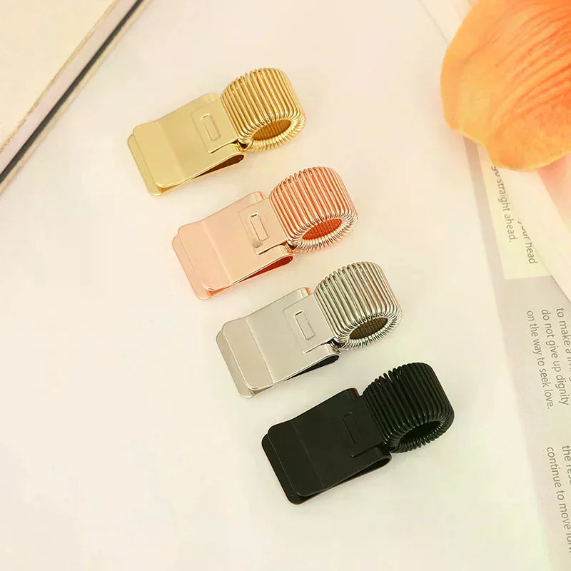 Metal Pen Clip With Spring Creative Gold Retro Spring Clip Student Pen Clip For Notebooks School Oasis Select