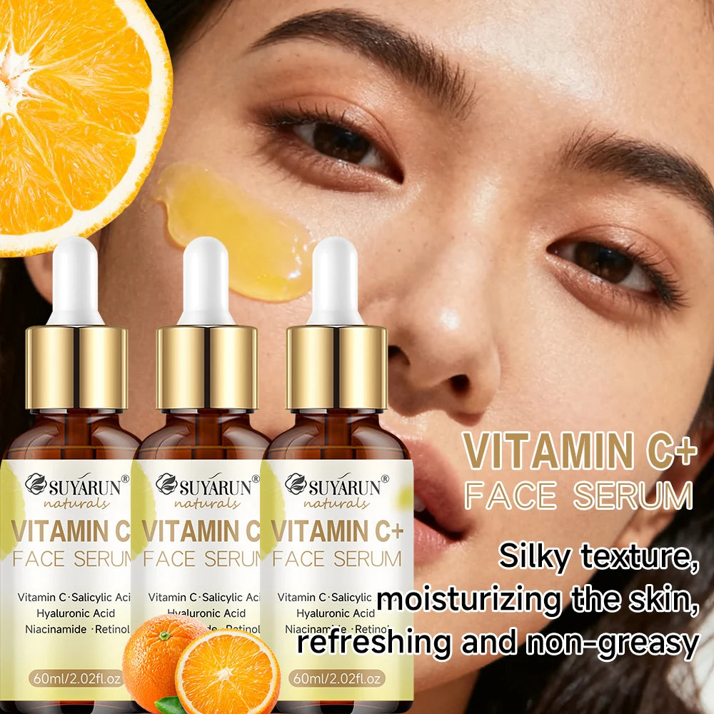 SUYARUN Vitamin C Facial Serum - Brightening, Antioxidant, Fade Dark Spots & Hydrating Treatment for Glowing Skin. Oasis Select