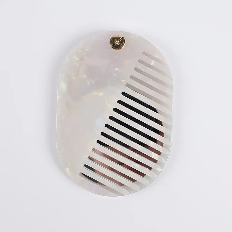 Simple Acetate Makeup Mirror Multifunctional Mini Mirror Comb Thickened Anti Static Skin Care Tools Travel Ins Style Oasis Select A