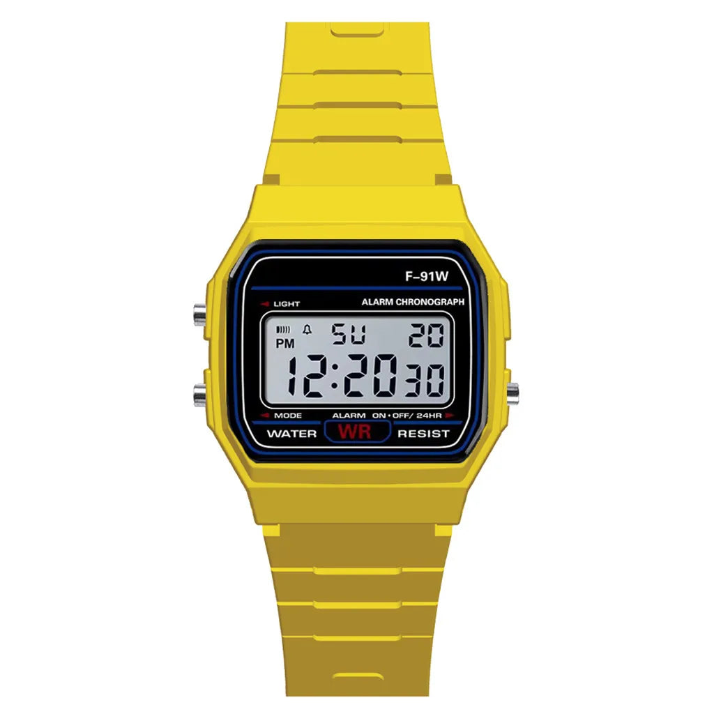 Luxury Men Analog Digital Military Armys Sport LED Waterproof Wrist Watch Oasis Select Yellow
