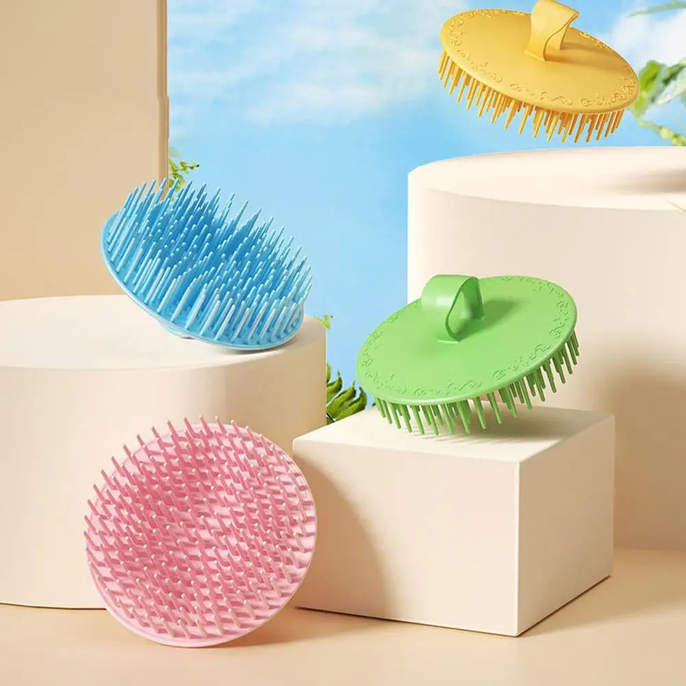 Silicone Scalp Exfoliator Brush – Dandruff & Shampoo Massager Scalp Massage Brush Oasis Select