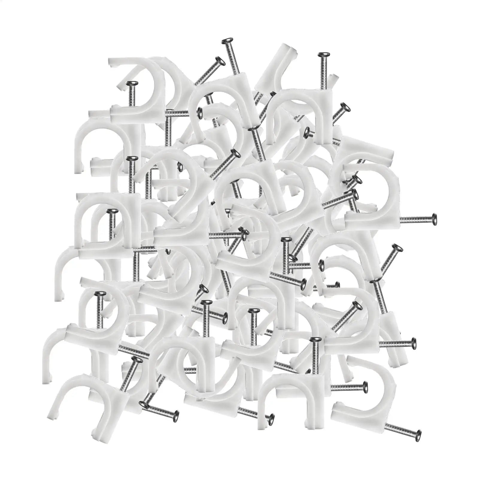 Plant Clips 100pcs Climbing Plants Outdoor Support for Indoor Outdoor Garden Brick Multifunctional Cable Wire Clips Fixing clip Oasis Select