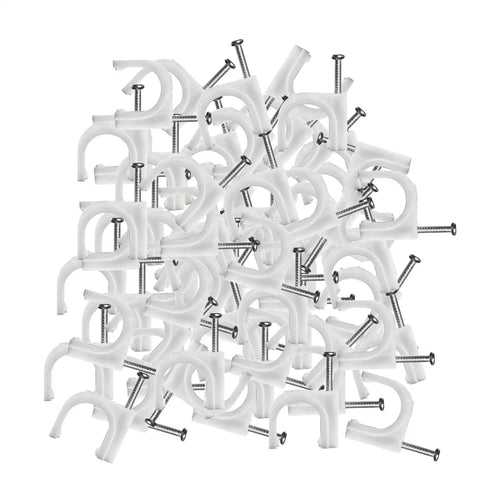 Plant Clips 100pcs Climbing Plants Outdoor Support for Indoor Outdoor Garden Brick Multifunctional Cable Wire Clips Fixing clip Oasis Select