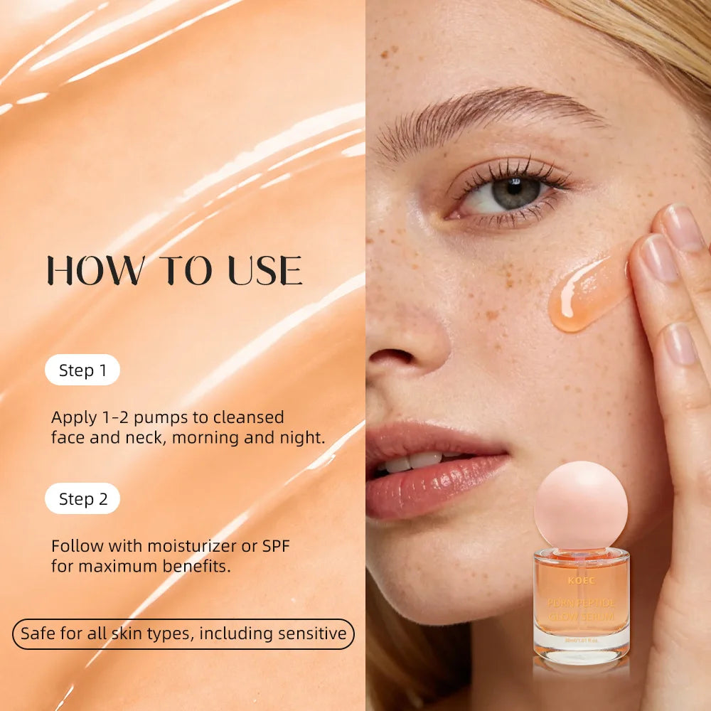 PDRN Peptide Pink Glow Serum – Hydrating & Firming Korean Serum