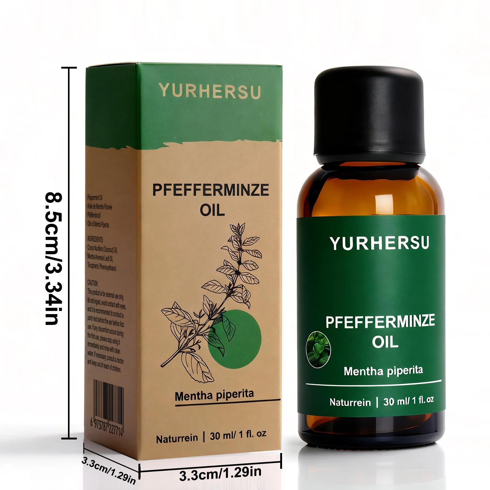 Pure Peppermint Essential Oil 30ml – Focus, Clarity & Cooling Pure Essential Oil Oasis Select