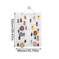1pc foldable white felt hair accessory hanging storage bag rectangular design suitable for hair accessories hair clips glasses Oasis Select white