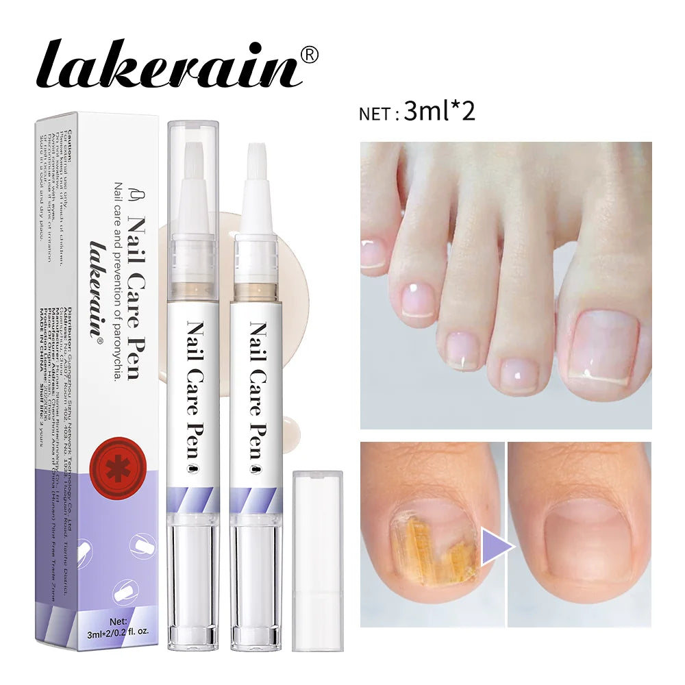 Nail Care Pen Nourish and Moisturize Nails Prevent Fungal Infections Improve Appearance Flat Brush Head Design Daily Nail Care Oasis Select Purple x 2