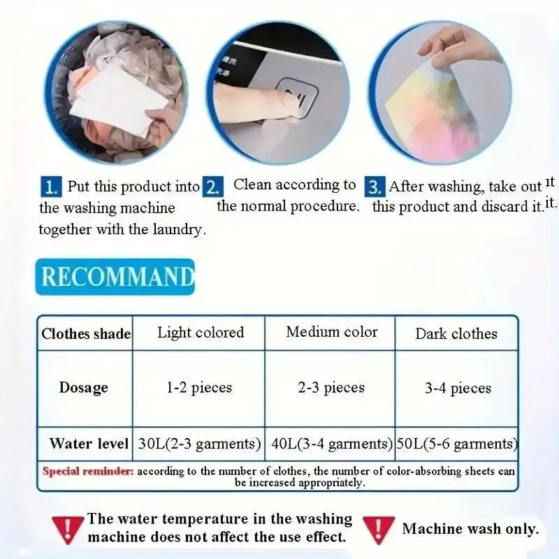 Anti Cross Dyeing Laundry Absorbent Sheet Anti Cross Dyeing Laundry Mixed Washing Paper Laundry Sheet Oasis Select