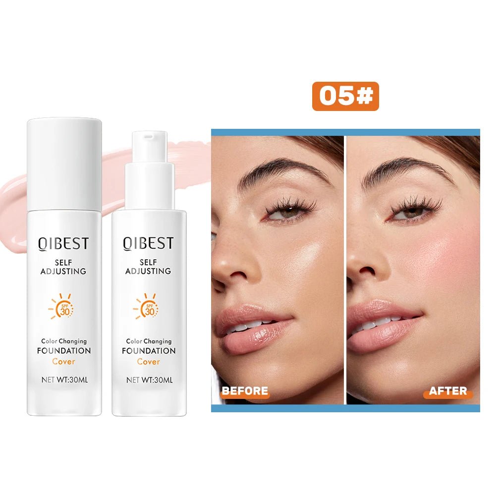 QIBEST Color Changing Foundation SPF 30+ | Hydrating Long Wear