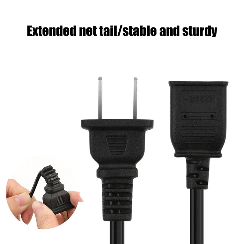 1.5/2/2.5/4.2/4/4.5/6m AC Power Cord Line With ON/OFF Switch Button Cables Wire Two-pin Plug Cable Extension Cords Adapter Oasis Select