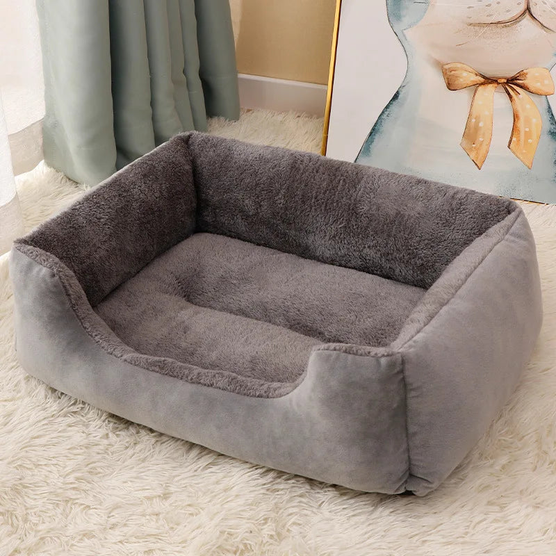 Winter Warm, All-season Plush Cat Pads for Cat and Dog Beds, Washable and Bite-resistant, Small, Medium and Large Dog Bed Pads Oasis Select Gentleman Grey 2XL 80x60cm