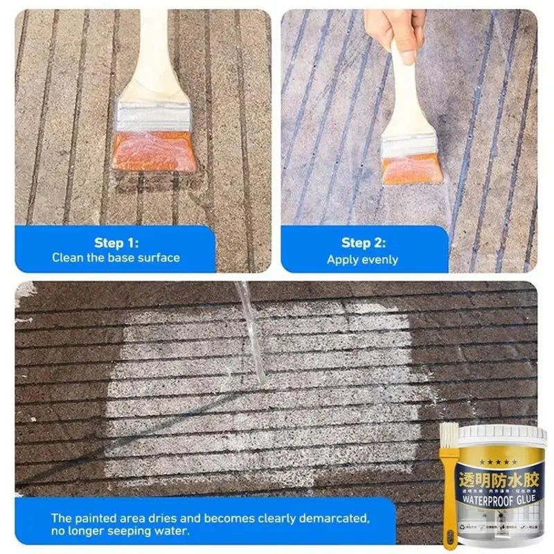 Transparent Sealing Coating Waterproof Coating Sealant Agent Invisible Strong Insulating Sealant Clear Sealant Repair Tools Kit Oasis Select