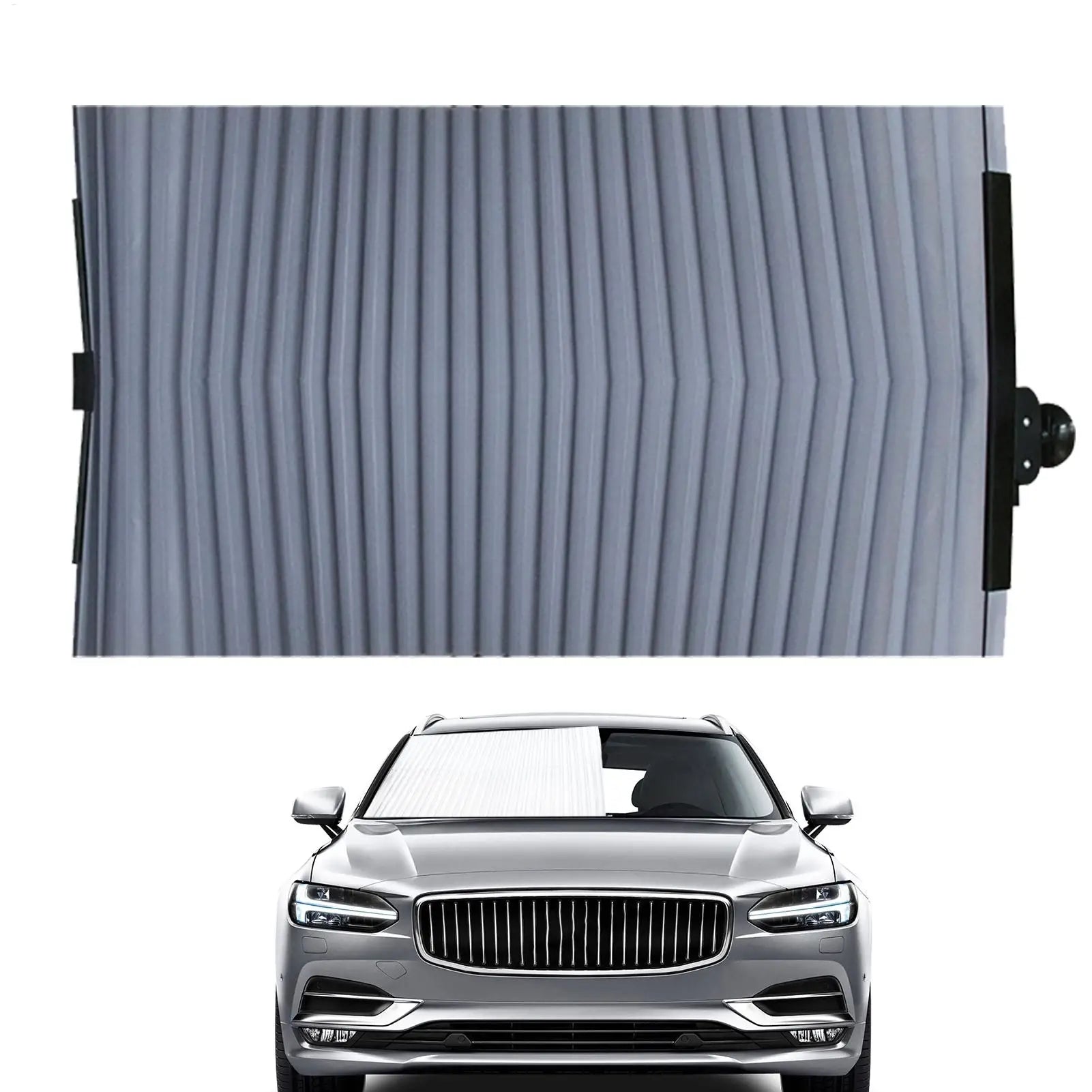Retractable Car Curtains Retractable Windshield Sun Shade Extra Large Sunshade for Front Rear Windows Magnetic Privacy Car Cover Oasis Select
