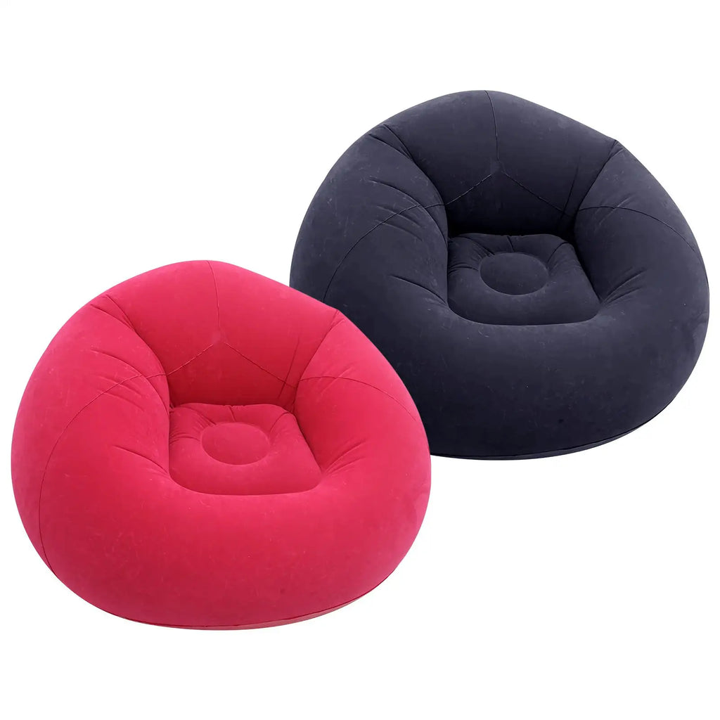 Inflatable Lazy Sofa Folding Portable Pvc Inflatable Air Chair for Living Room Outdoor Camping Convenient Beach Lounge Chair