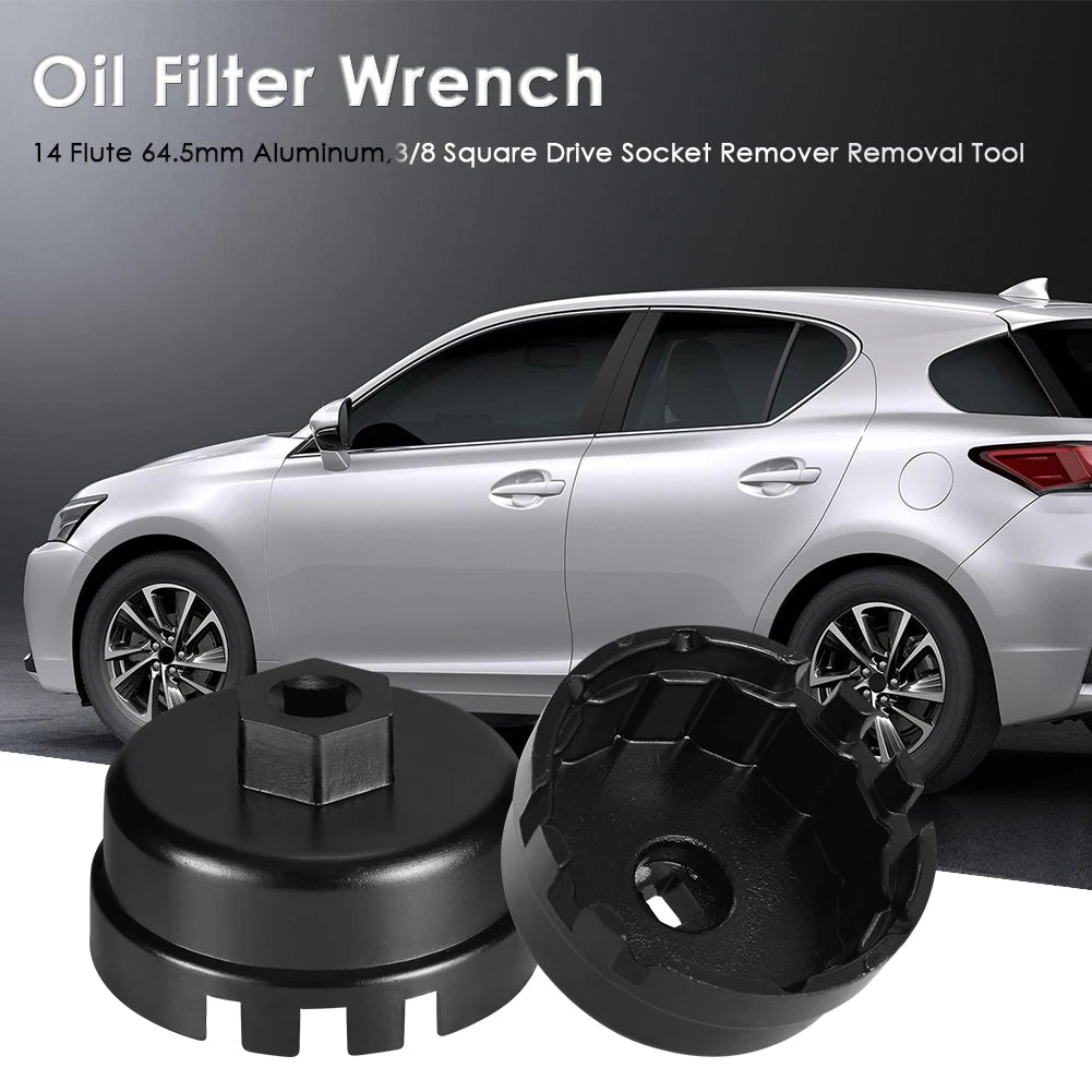 14-Flute 64.5mm Oil Filter Wrench Socket for Toyota & Lexus Oil Filter Wrench Oasis Select